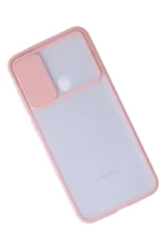 Uray store Samsung Galaxy A11 Kılıf Palm Buzlu Kamera Sürgülü Silikon - Pembe - Görsel 6