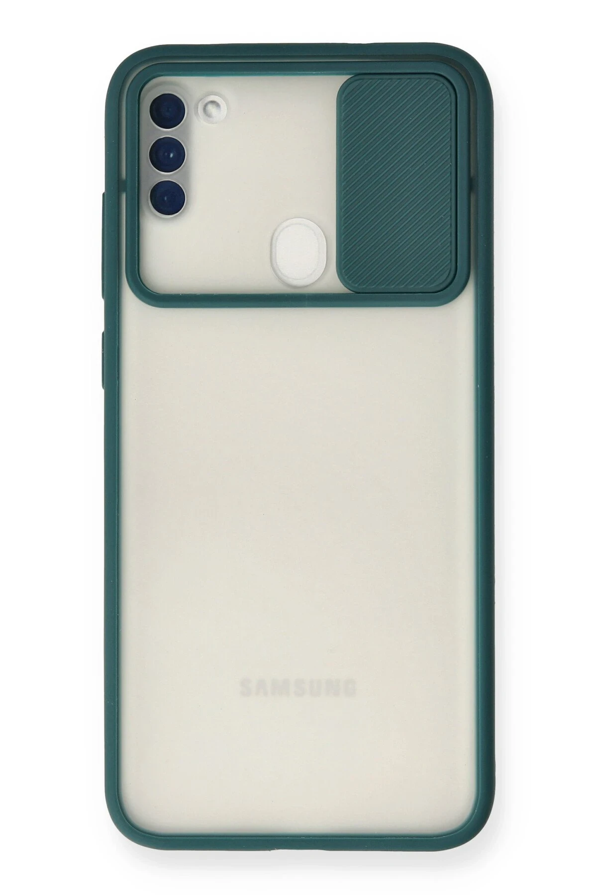 newface-samsung-galaxy-a11-kilif-palm-buzlu-kamera-surgulu-silikon-yesil-default Uray store Samsung Galaxy A11 Kılıf Palm Buzlu Kamera Sürgülü Silikon - Yeşil - Görsel 1