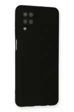 Uray store Samsung Galaxy A12 Kılıf Nano içi Kadife Silikon - Siyah - Görsel 2