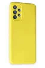 Uray store Samsung Galaxy A13 4G Kılıf Nano içi Kadife Silikon - Sarı - Görsel 2