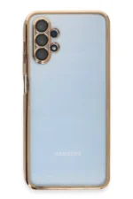 Uray store Samsung Galaxy A13 4G Kılıf Razer Lensli Silikon - Gold - Görsel 2