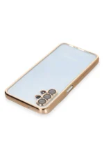 Uray store Samsung Galaxy A13 4G Kılıf Razer Lensli Silikon - Gold - Görsel 3