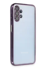 Uray store Samsung Galaxy A13 4G Kılıf Razer Lensli Silikon - Mor - Görsel 2