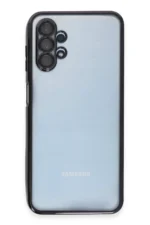 Uray store Samsung Galaxy A13 4G Kılıf Razer Lensli Silikon - Siyah