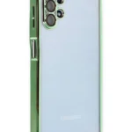 Uray store Samsung Galaxy A13 4G Kılıf Razer Lensli Silikon - Yeşil