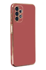 Uray store Samsung Galaxy A13 4G Kılıf Volet Silikon - Kırmızı