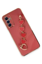 Uray store Samsung Galaxy A14 4G Kılıf Esila Silikon - Kırmızı - Görsel 3