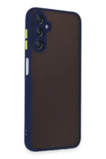 Uray store Samsung Galaxy A14 4G Kılıf Montreal Silikon Kapak - Lacivert - Görsel 2