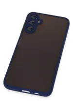 Uray store Samsung Galaxy A14 4G Kılıf Montreal Silikon Kapak - Lacivert - Görsel 4