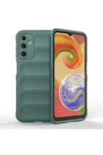 Uray store Samsung Galaxy A14 4G Kılıf Optimum Silikon - Koyu Yeşil