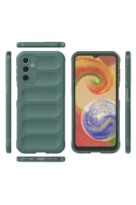 Uray store Samsung Galaxy A14 4G Kılıf Optimum Silikon - Koyu Yeşil - Görsel 3