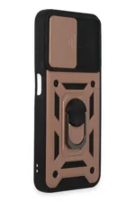 Uray store Samsung Galaxy A14 4G Kılıf Pars Lens Yüzüklü Silikon - Rose Gold - Görsel 3