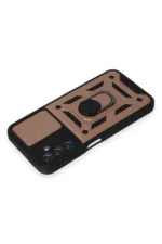 Uray store Samsung Galaxy A14 4G Kılıf Pars Lens Yüzüklü Silikon - Rose Gold - Görsel 4