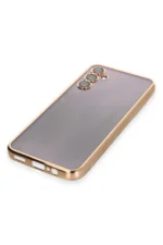 Uray store Samsung Galaxy A14 4G Kılıf Razer Lensli Silikon - Gold - Görsel 4