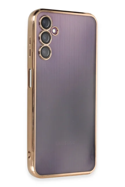 Uray store Samsung Galaxy A14 4G Kılıf Razer Lensli Silikon - Gold