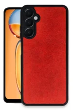 Uray store Samsung Galaxy A15 4G Kılıf Aras Deri Kapak - Kırmızı
