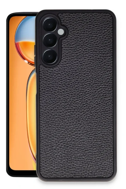 Uray store Samsung Galaxy A15 4G Kılıf Aras Deri Kapak - Siyah