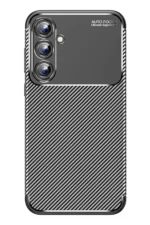 Uray store Samsung Galaxy A15 4G Kılıf Auto Focus Karbon Kapak - Siyah