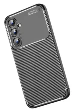 Uray store Samsung Galaxy A15 4G Kılıf Auto Focus Karbon Kapak - Siyah - Görsel 3