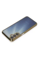 Uray store Samsung Galaxy A15 4G Kılıf Razer Lensli Silikon - Gold - Görsel 3