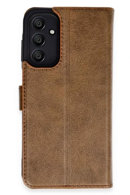 Uray store Samsung Galaxy A15 4G Kılıf Trend S Plus Kapaklı Kılıf - Taba