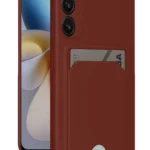 Uray store Samsung Galaxy A16 5G Kılıf Kelvin Kartvizitli Silikon - Bordo