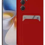 Uray store Samsung Galaxy A16 5G Kılıf Kelvin Kartvizitli Silikon - Kırmızı