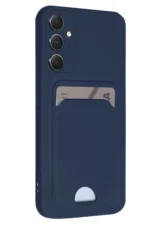 Uray store Samsung Galaxy A16 5G Kılıf Kelvin Kartvizitli Silikon - Lacivert - Görsel 3