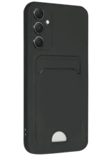 Uray store Samsung Galaxy A16 5G Kılıf Kelvin Kartvizitli Silikon - Siyah - Görsel 3