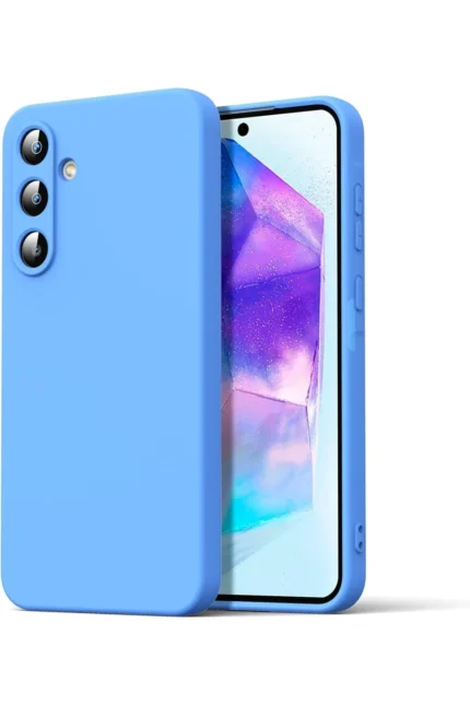 Uray store Samsung Galaxy A16 5G Kılıf Nano içi Kadife Silikon - Mavi