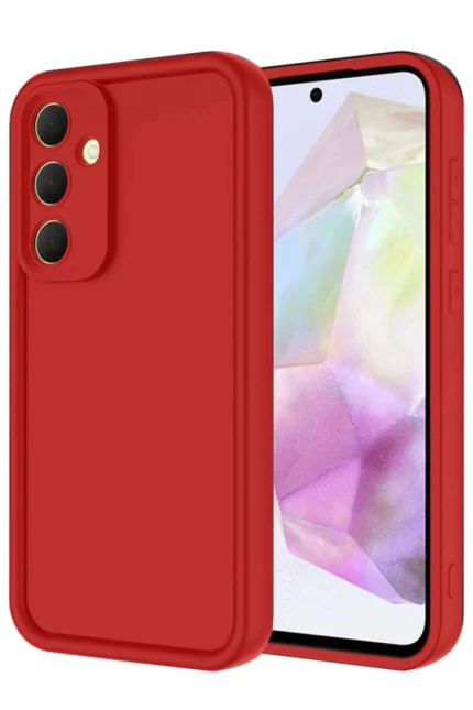 Uray store Samsung Galaxy A16 5G Kılıf Viera Silikon - Kırmızı