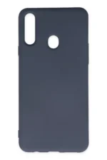 Uray store Samsung Galaxy A20S Kılıf Nano içi Kadife Silikon - Gri
