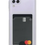 Uray store Samsung Galaxy A22 Kılıf Kart Şeffaf Silikon - Şeffaf