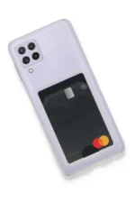 Uray store Samsung Galaxy A22 Kılıf Kart Şeffaf Silikon - Şeffaf - Görsel 3