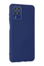 Uray store Samsung Galaxy A22 Kılıf Lansman Glass Kapak - Sky Blue - Görsel 2