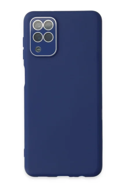 Uray store Samsung Galaxy A22 Kılıf Lansman Glass Kapak - Sky Blue