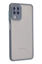 Uray store Samsung Galaxy A22 Kılıf Montreal Silikon Kapak - Gri - Görsel 2