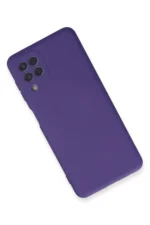 Uray store Samsung Galaxy A22 Kılıf Nano içi Kadife Silikon - Mor - Görsel 2