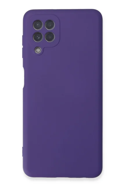 Uray store Samsung Galaxy A22 Kılıf Nano içi Kadife Silikon - Mor
