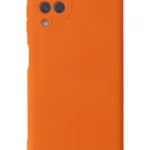 Uray store Samsung Galaxy A22 Kılıf Nano içi Kadife Silikon - Turuncu