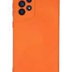 Uray store Samsung Galaxy A23 4G Kılıf Nano içi Kadife Silikon - Turuncu