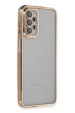 Uray store Samsung Galaxy A23 4G Kılıf Razer Lensli Silikon - Gold