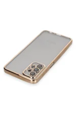 Uray store Samsung Galaxy A23 4G Kılıf Razer Lensli Silikon - Gold - Görsel 3