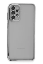 Uray store Samsung Galaxy A23 4G Kılıf Razer Lensli Silikon - Gümüş - Görsel 2