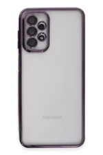 Uray store Samsung Galaxy A23 4G Kılıf Razer Lensli Silikon - Mor - Görsel 2