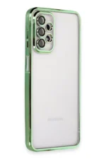 Uray store Samsung Galaxy A23 4G Kılıf Razer Lensli Silikon - Yeşil
