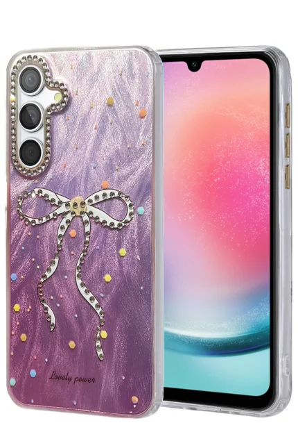 Uray store Samsung Galaxy A24 4G Kılıf Blade Aynalı Desenli Kapak - Desen 1