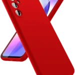 Uray store Samsung Galaxy A24 4G Kılıf First Silikon - Kırmızı