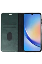 Uray store Samsung Galaxy A24 4G Kılıf Trend S Plus Kapaklı Kılıf - Yeşil - Görsel 3
