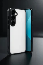 Uray store Samsung Galaxy A24 4G Prime Kılıf Razer Lensli Silikon - Açık Mavi - Görsel 2
